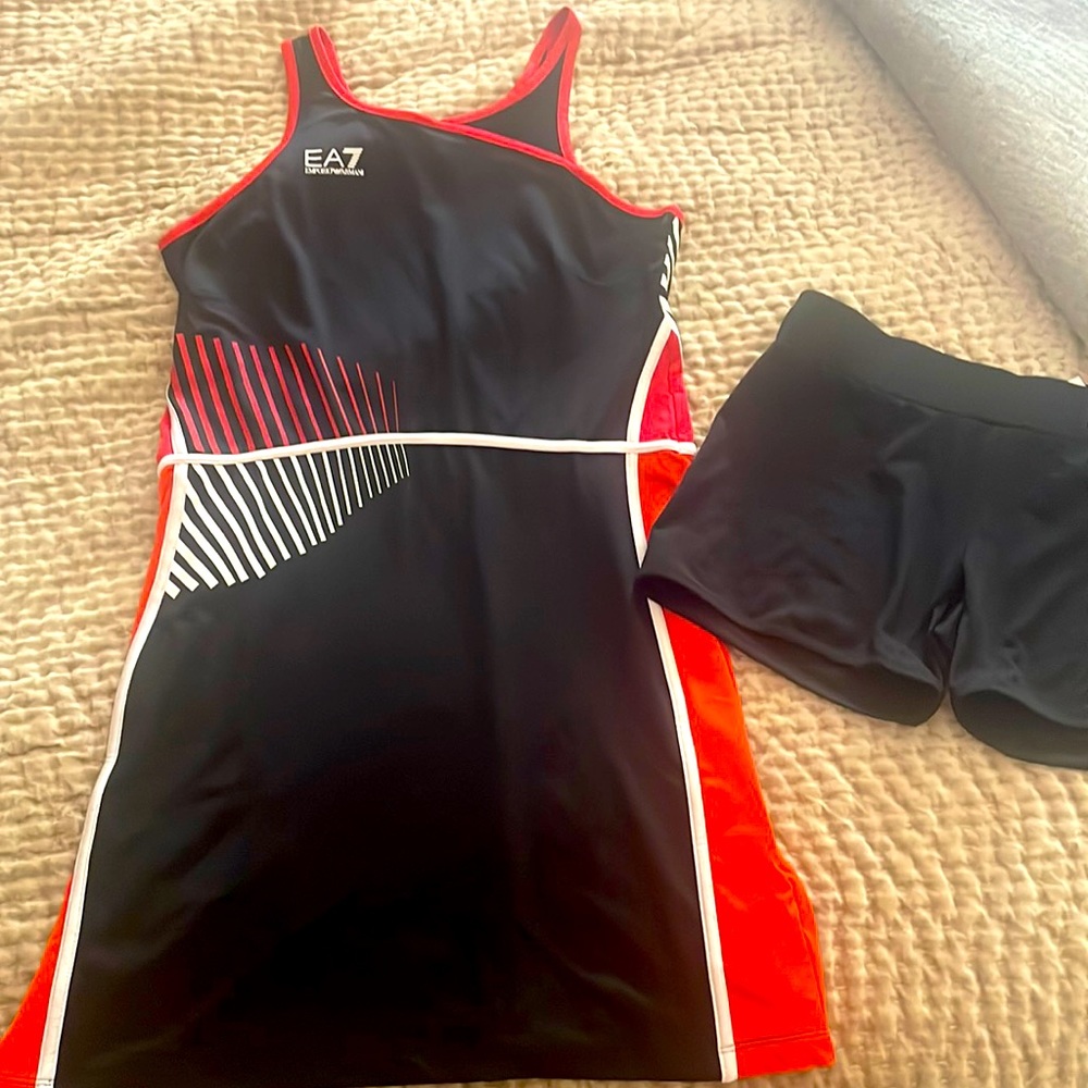 Emporio Armani EA7 Tennis Dress size M with shorts